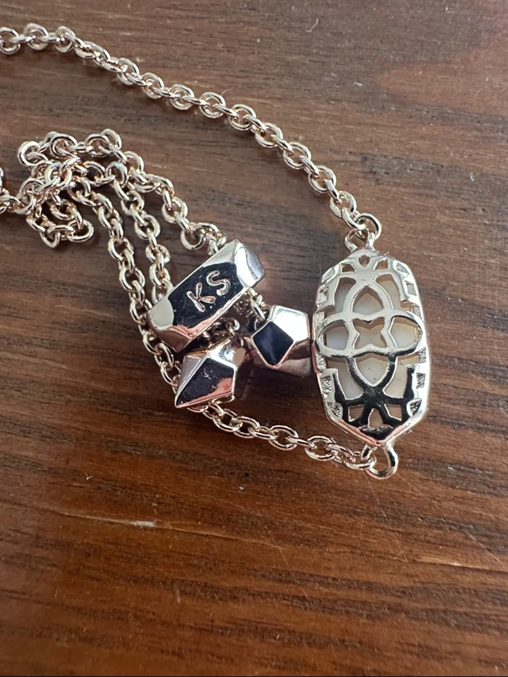 Elaina Rose Gold Adjustable Chain Bracelet - Picture 3 of 3